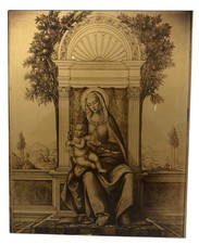 Cadre Image Sainte Vierge Avec