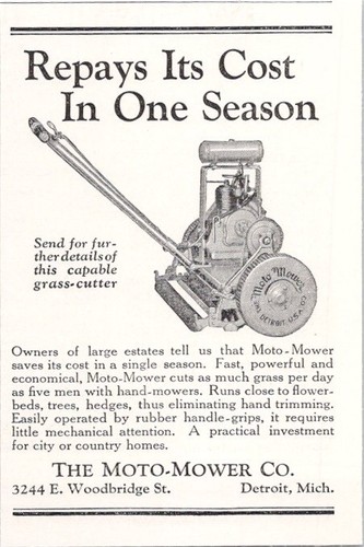 The moto mower vintage - the,