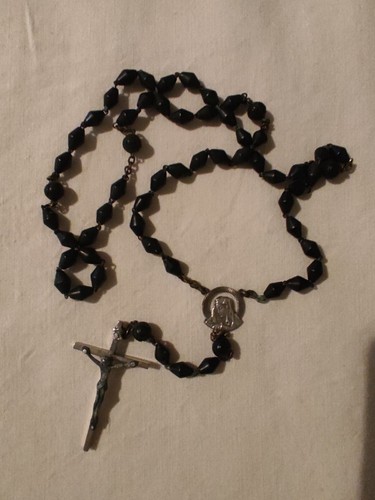 Ancien chapelet perles losange - ancien,