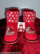  Superbe Chausson Bottine Enfants Licence Disney MINNIE Avec Tetes TOP PRODUIT