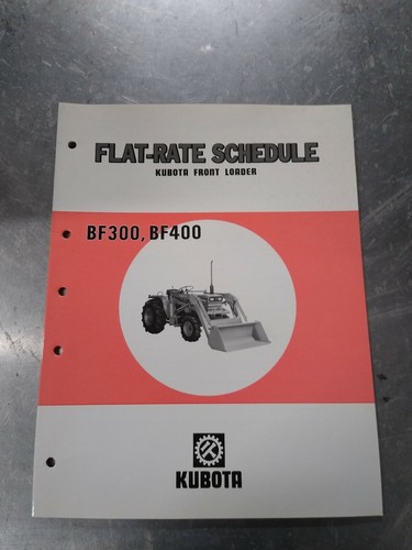 Kubota bf300 bf400 - kubota, rate