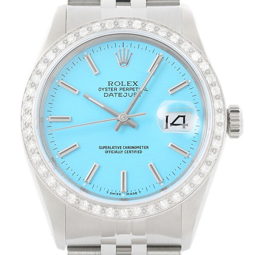 Rolex datejust 18k blanc - rolex,