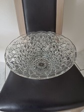 Coupe A Fruits ou Saladier En Cristal Ciselé Beau Décor 