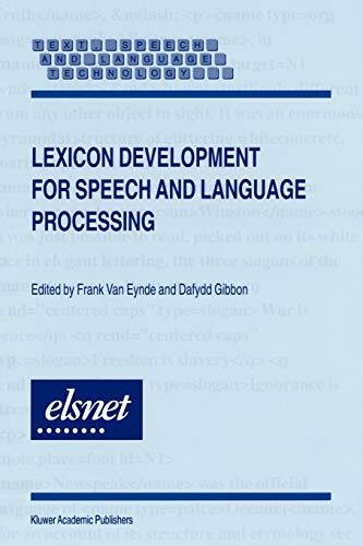 Lexicon development for - lexicon, speech