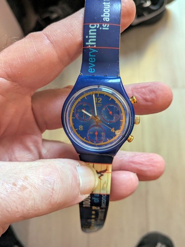 Swatch chrono gold medal 1997 - gold,