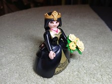 PLAYMOBIL Robe DEUX EN UNE n° 6 - Reine de la nuit, robe noire et or, bouquet