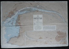 Carte marine n°6854, COURS DE LA LOIRE, DE ST-NAZAIRE A NANTES (échelle 1/48800)