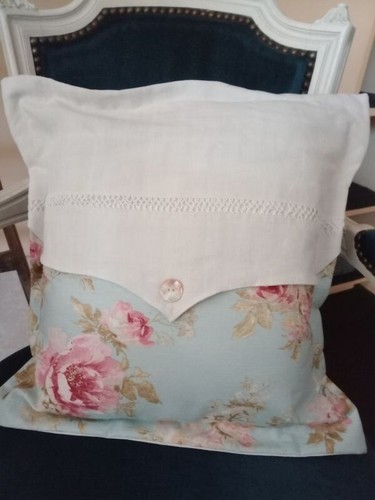 Housse coussin fleurs - housse,
