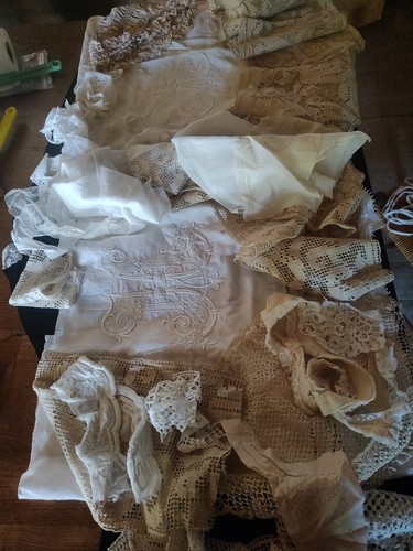 Dentelle ancienne aiguille - dentelle,