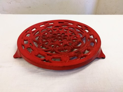 Dessous plat fonte rouge - dessous, de