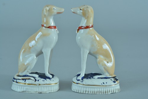 Ancienne paire statuettes - ancienne, de
