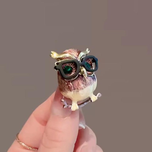 Broche hibou dessin - broche,