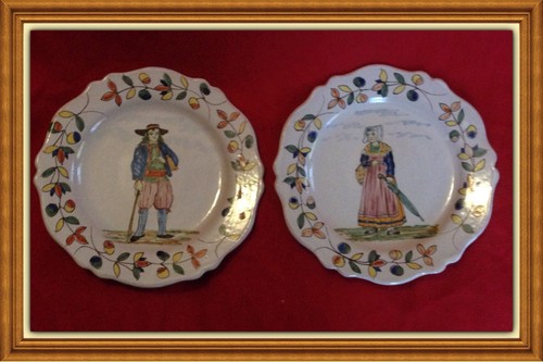 Paire assiettes malicorne - paire,