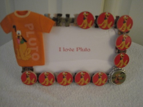 Disney pluto frame with - frame, bottle