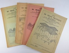 DELATAILLE, Emile. Art du trait pratique de charpente. 4 Parties. 4 vol.