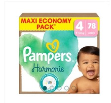 Couches Pampers Harmonie Taille 4, 78 Couches