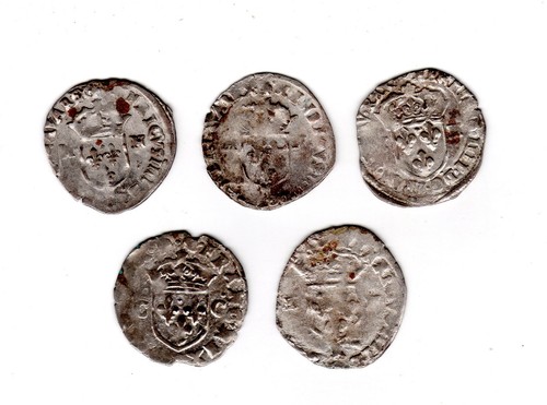 Lot pieces france henri - henri, iii