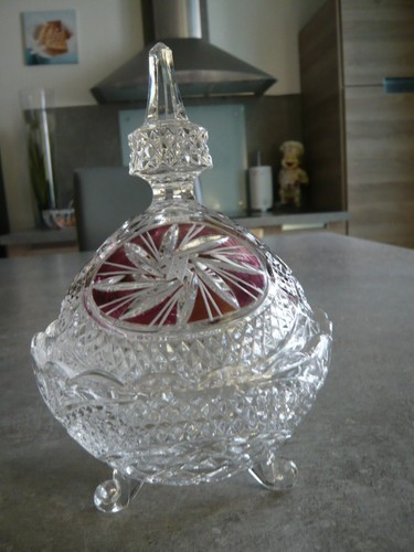 Drageoir bonboniere cristal - drageoir,