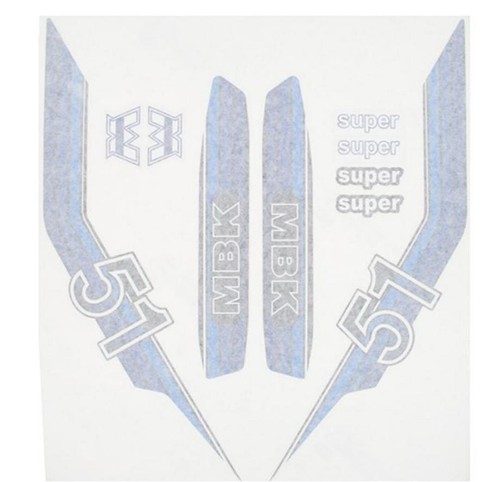 Autocollant cyclo mbk - , bleu