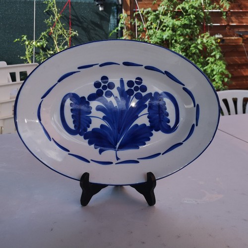 Ancien plat ovale faïence - ancien,