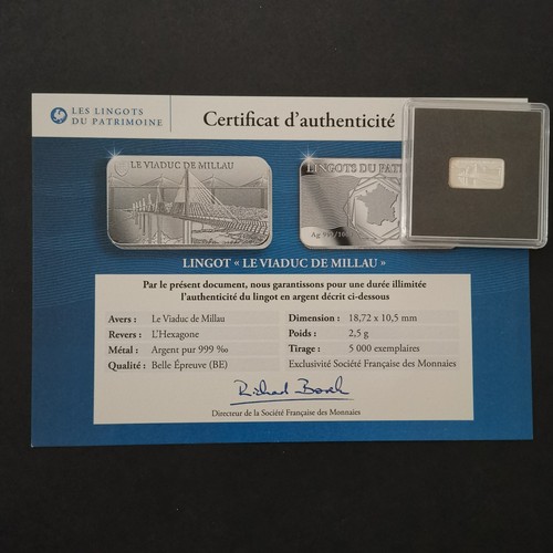 Lingot patrimoine 5g - patrimoine, 2,5g