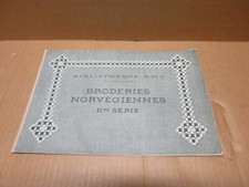 BRODERIE DENTELLE ouvrage illustré Broderies Norvégiennes  bibliothèque DMC