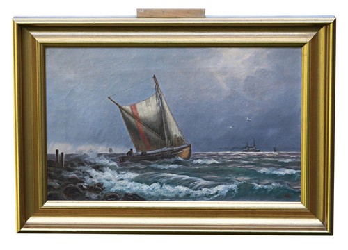 Huile sur toile signé - huile,
