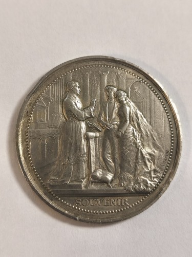Médaille mariage argent - médaille, de