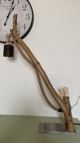 Lampe bois flotte - lampe,