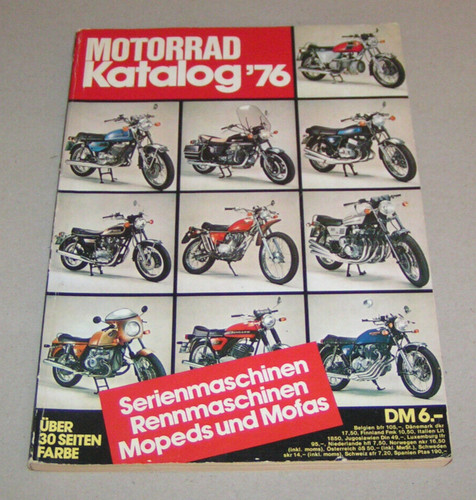 Motorradkatalog 1976 ausgabe - -,