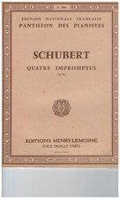 LIVRES DE PARTITIONS .4 IMPROMPTUS - OP.90 POUR PIANO. SCHUBERT