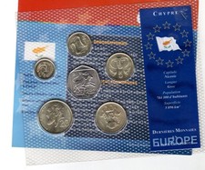 SET  6 COINS PIECES  CHYPRE CYPRUS  2004 EUROPE EUROP NEUF UNC