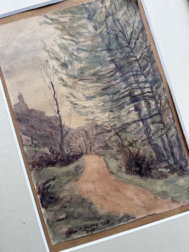 Guers aquarelle paysage - a.,