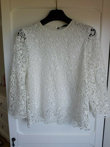 Blouse zara woman dentelle - en,