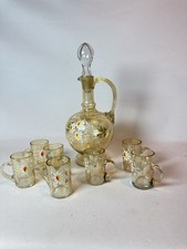 Service liqueur verre emaille