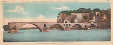 Carte coll chocolaterie CANTALOUP-CATALA 9X23cm AVIGNON le pont saint-bénézet