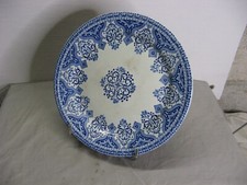 Très beau plat à biscuit faïence de Gien vers 1880-1900 décor type Renaissance