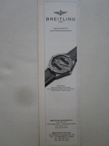 1991 pub montre - pub,