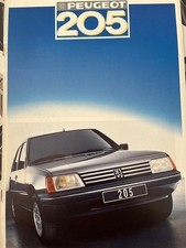 Catalogue / Brochure PEUGEOT 205 de 1987 /