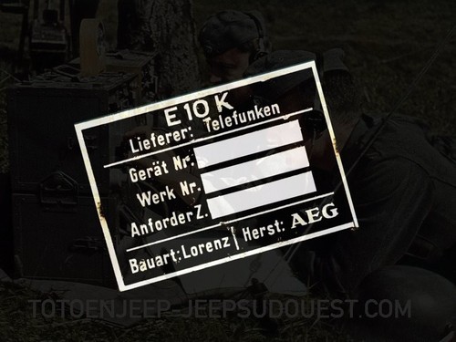 Plaquette label plaque e10k - plaque,
