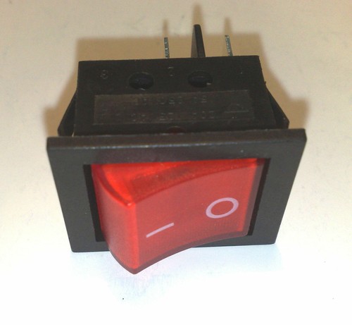 Interrupteur bipolaire rouge - interrupteur,