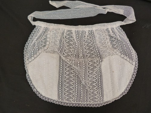 Tablier ancien coton brodé - ancien,