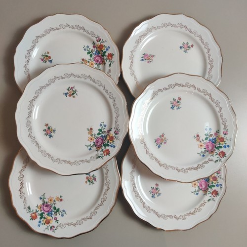 Assiettes plates décor - assiettes, fleuri