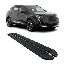 Marchepieds Latéraux pédale pour Peugeot 2008 2020-2025 Noir Aluminium 2Pcs