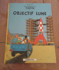 VINTAGE bd les aventures de TINTIN  " OBJECTIF LUNE " an 1987