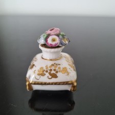 Petit FLACON PARFUM Porcelaine Napoléon III XIXè Victorian Perfume BOTTLE 19thC