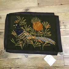 Œuvre Faisan Bleu Tapisserie En Laine Artiste René Fumeron Tableau Num 7/250