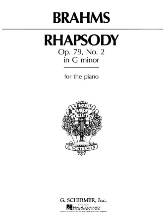 Rhapsody minor op 79 - rhapsody, in