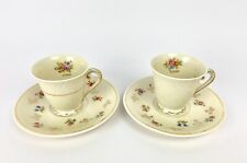 Élégantes Tasses et Soucoupes Ancienne Fabrique Royale Limoges, Signées d'Artois