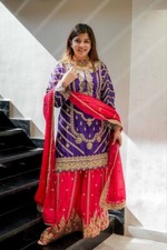 Pakistanais Eid Robe Salwar Kameez Prêt à Porter 3 Pour Bollywood Mariage Soirée